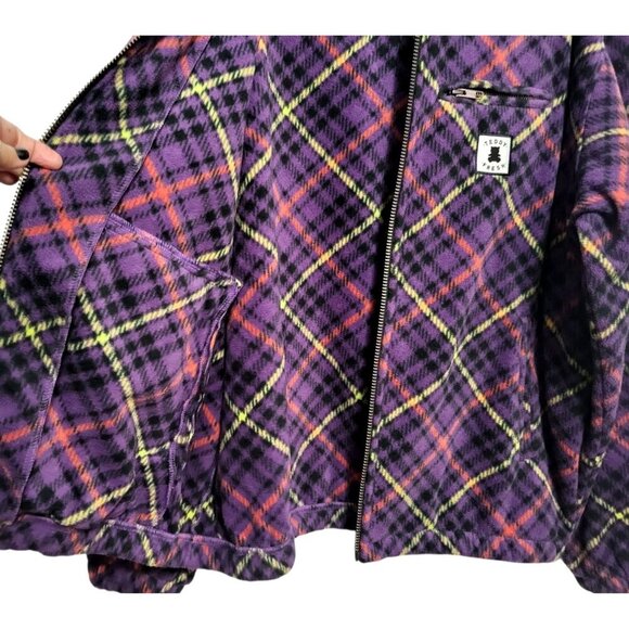 Teddy Fresh Fleece Plaid Zip Up Jacket - Picture 7 of 15